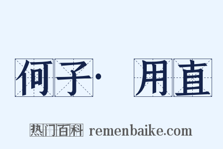 何子·用直是什么意思的图片